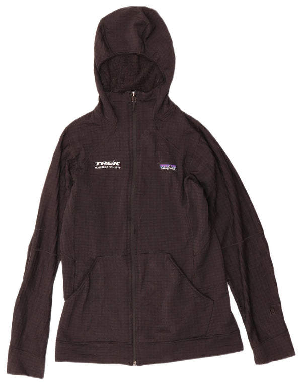 Patagonia Mujer Chándal con Capucha Chaqueta Superior UK 10 Small Black Check