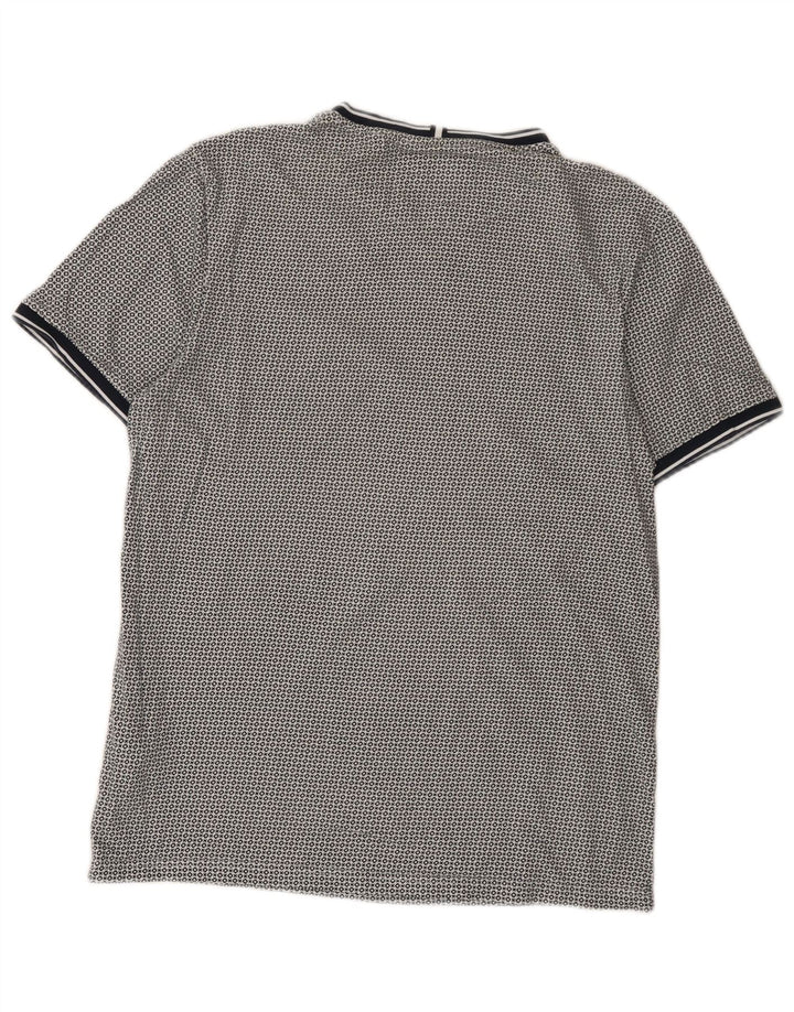 Ted Baker - Camiseta para hombre, talla 3, mediana, color azul marino, algodón manchado