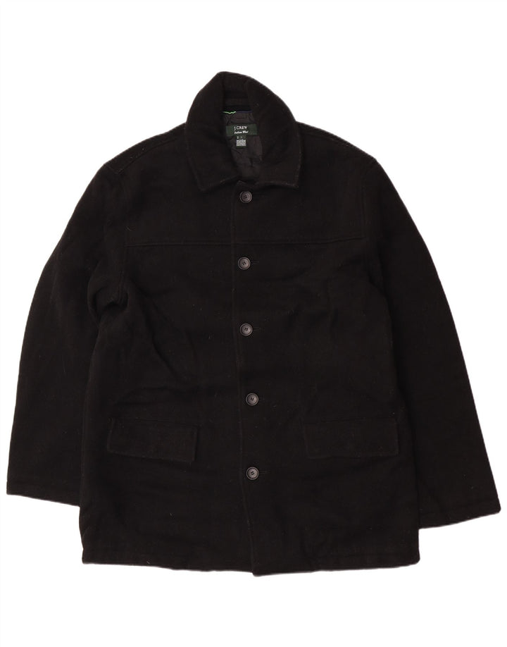 J. Crew Abrigo para hombre UK 40 Grande Lana negra