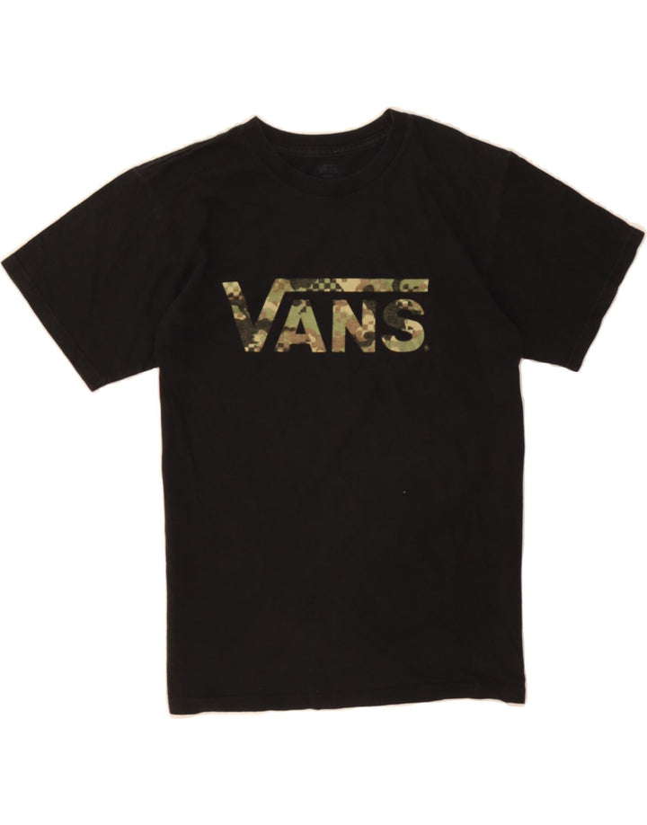 VANS Mens Graphic T-Shirt Top Small Black Cotton Vintage Vans and Second-Hand Vans from Messina Hembry 