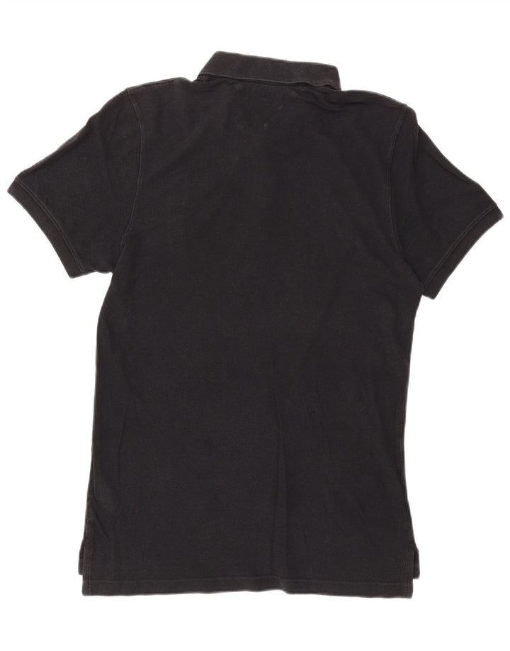 TOMMY HILFIGER Polo para hombre grande de algodón negro