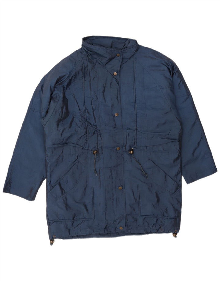 LONDON FOG Chaqueta cortavientos extragrande para mujer UK 10 Small Azul marino