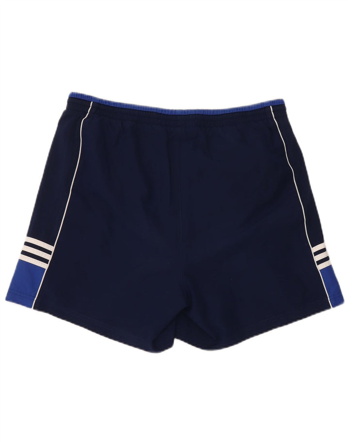 Adidas - Pantalones cortos deportivos para hombre, talla grande, color azul marino, poliéster
