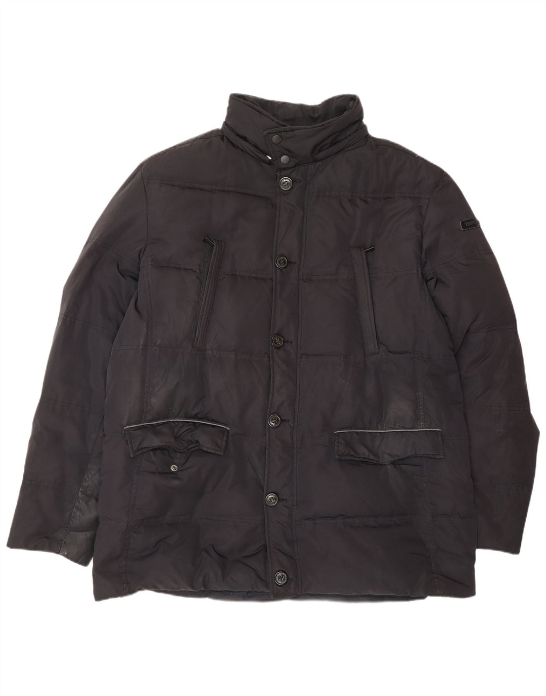 TRUSSARDI JEANS Chaqueta acolchada para hombre IT 56 3XL Negro Poliéster