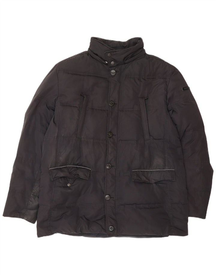 TRUSSARDI JEANS Chaqueta acolchada para hombre IT 56 3XL Negro Poliéster