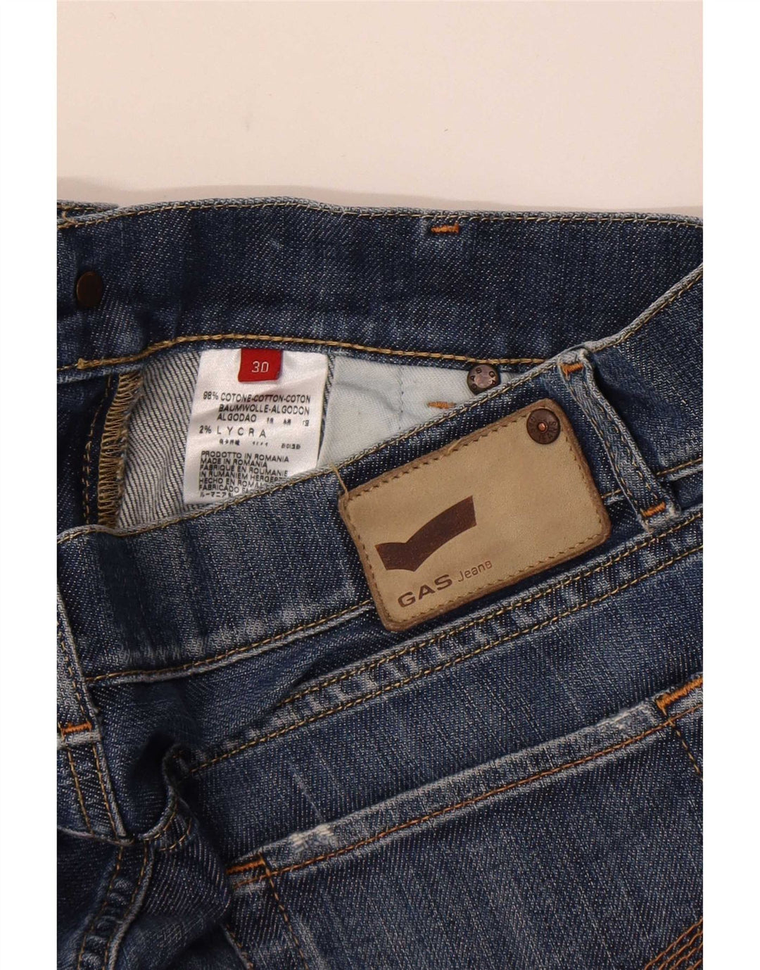 Jeans Bootcut Mujer Gas W30 L32 Algodón Azul