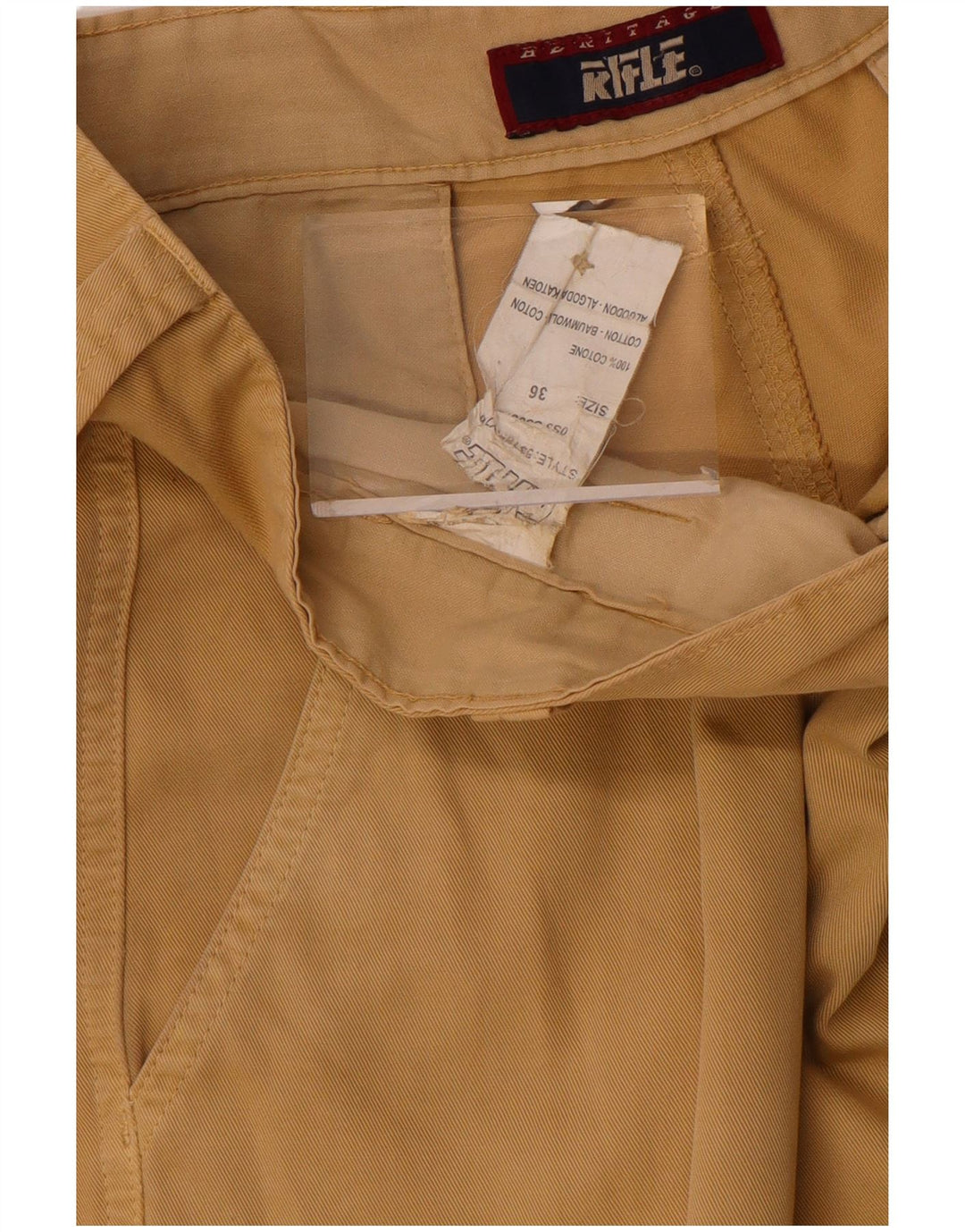 Pantalones cortos tipo cargo para hombre Rifle W36 Algodón beige grande