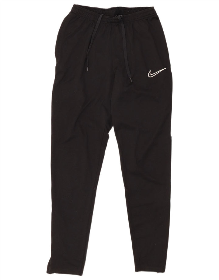 NIKE Hombre Dri Fit Pantalones de Chándal Pequeños Negro Colorblock Poliéster