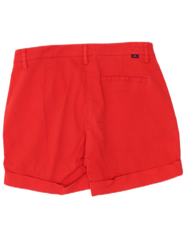 Pantalones cortos chinos Kappa Perfect Fit para mujer IT 44 Medium W30 Algodón rojo