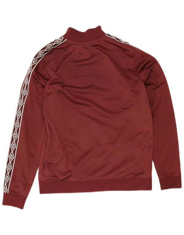 Umbro Chaqueta superior de chándal gráfico para mujer UK 46 Grande Poliéster burdeos