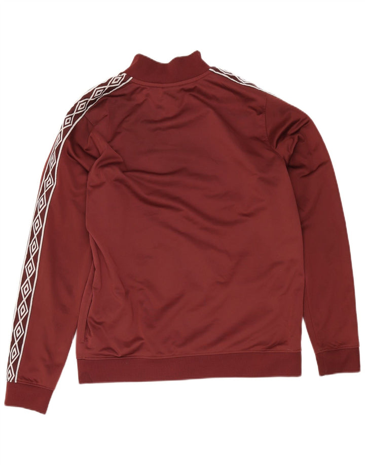 Umbro Chaqueta superior de chándal gráfico para mujer UK 46 Grande Poliéster burdeos