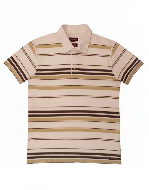Marlboro Classics Polo Hombre XL Algodón A Rayas Blanco