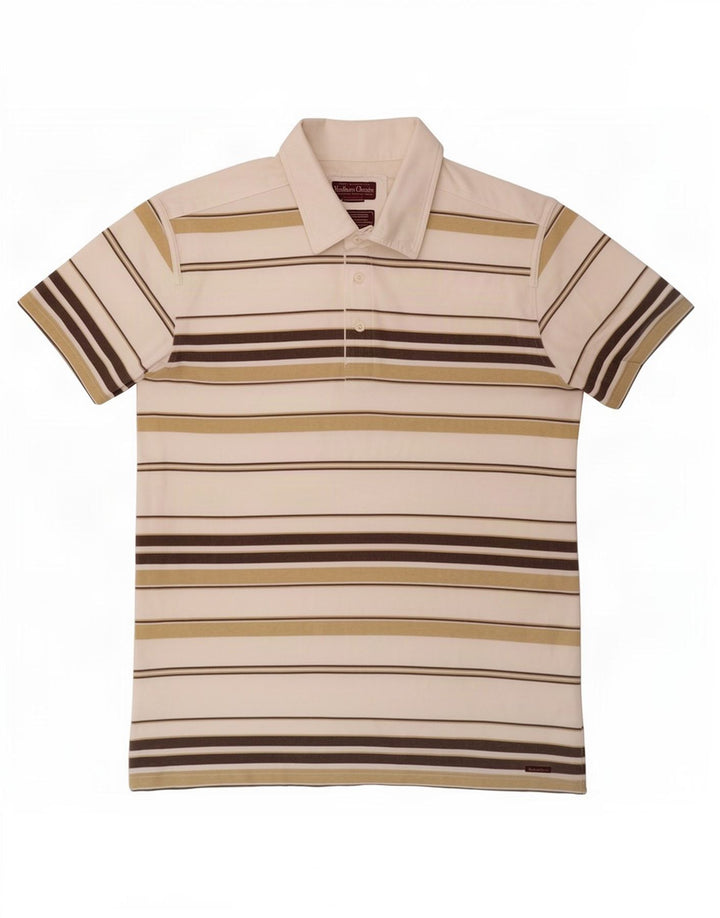 Marlboro Classics Polo Hombre XL Algodón A Rayas Blanco