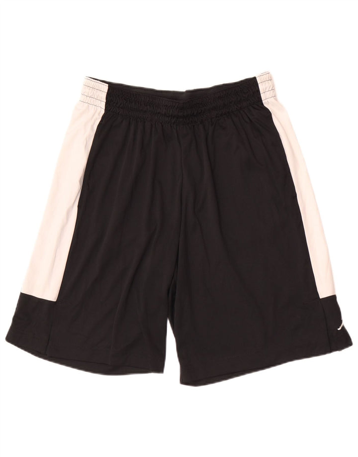 Jordan - Pantalones cortos deportivos de ajuste estándar para hombre, talla grande, color negro, poliéster