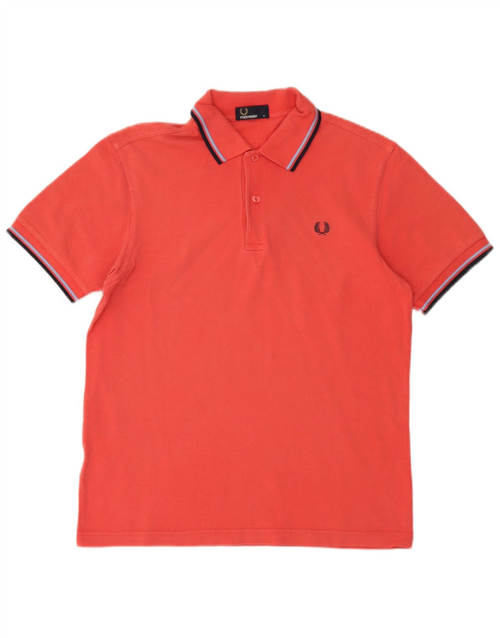Polo Fred Perry Hombre De Algodón A Rayas Rojo Medio