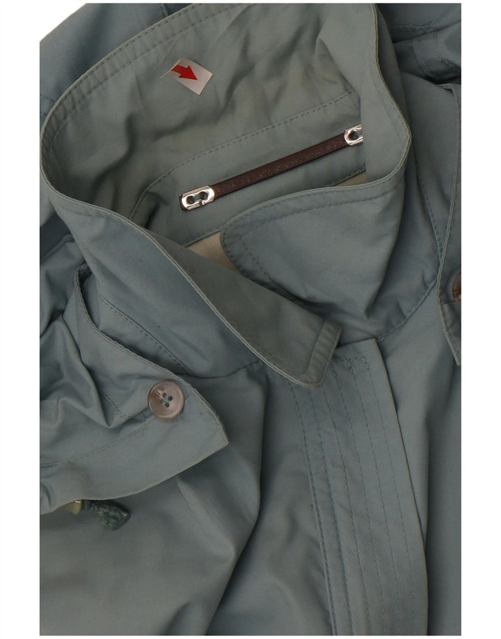 Vintage mujer chaqueta utilitaria con capucha Reino Unido 18 XL azul