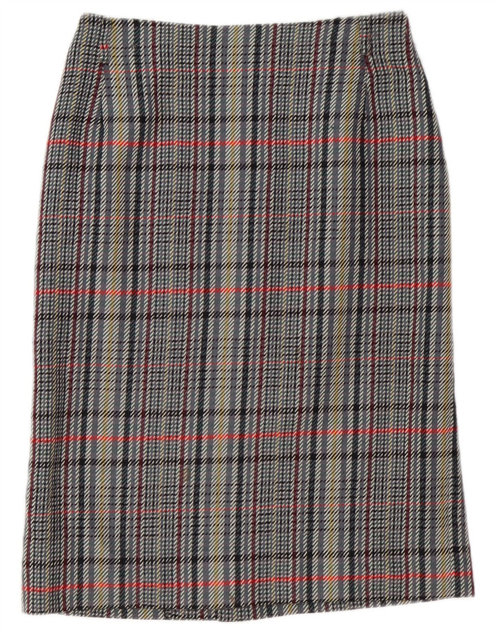 VINTAGE Conjunto de falda de 2 piezas para mujer IT 42 Medium W30 Grey Check