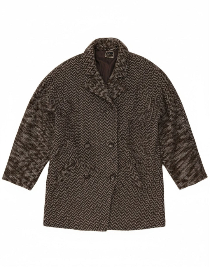 Luisa Spagnoli Chaqueta Blazer para Mujer UK 42 Gris Medio Espiga