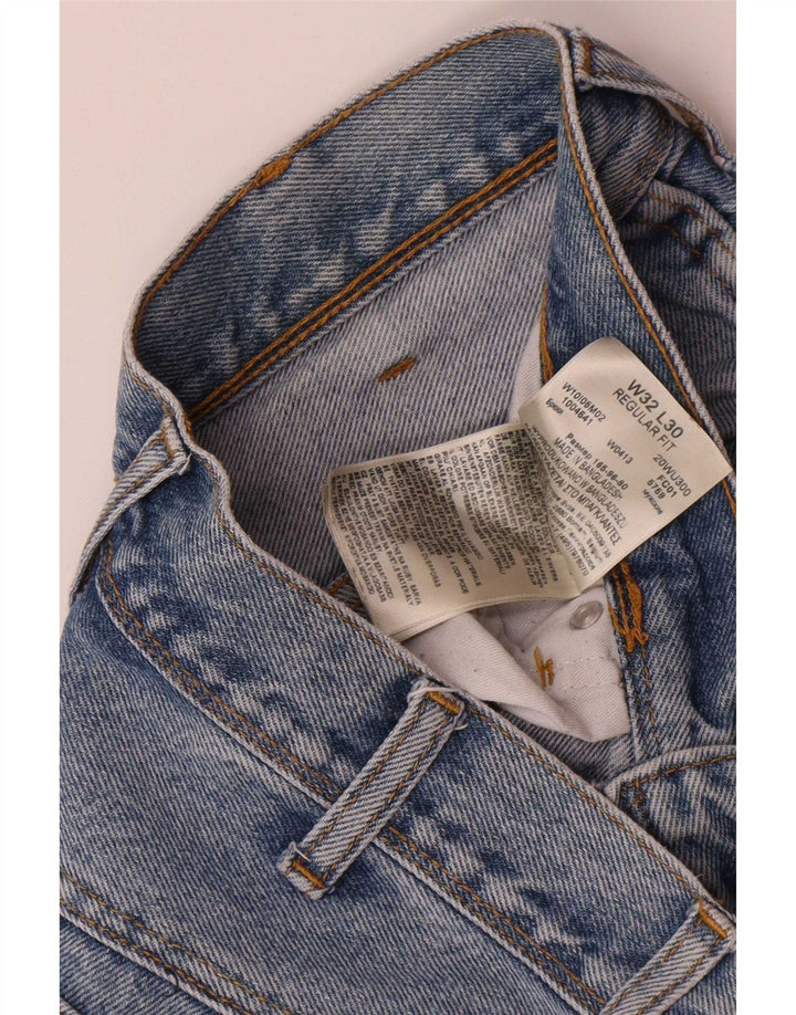 Wrangler Vaqueros rectos de corte regular para hombre W32 L30 Algodón azul