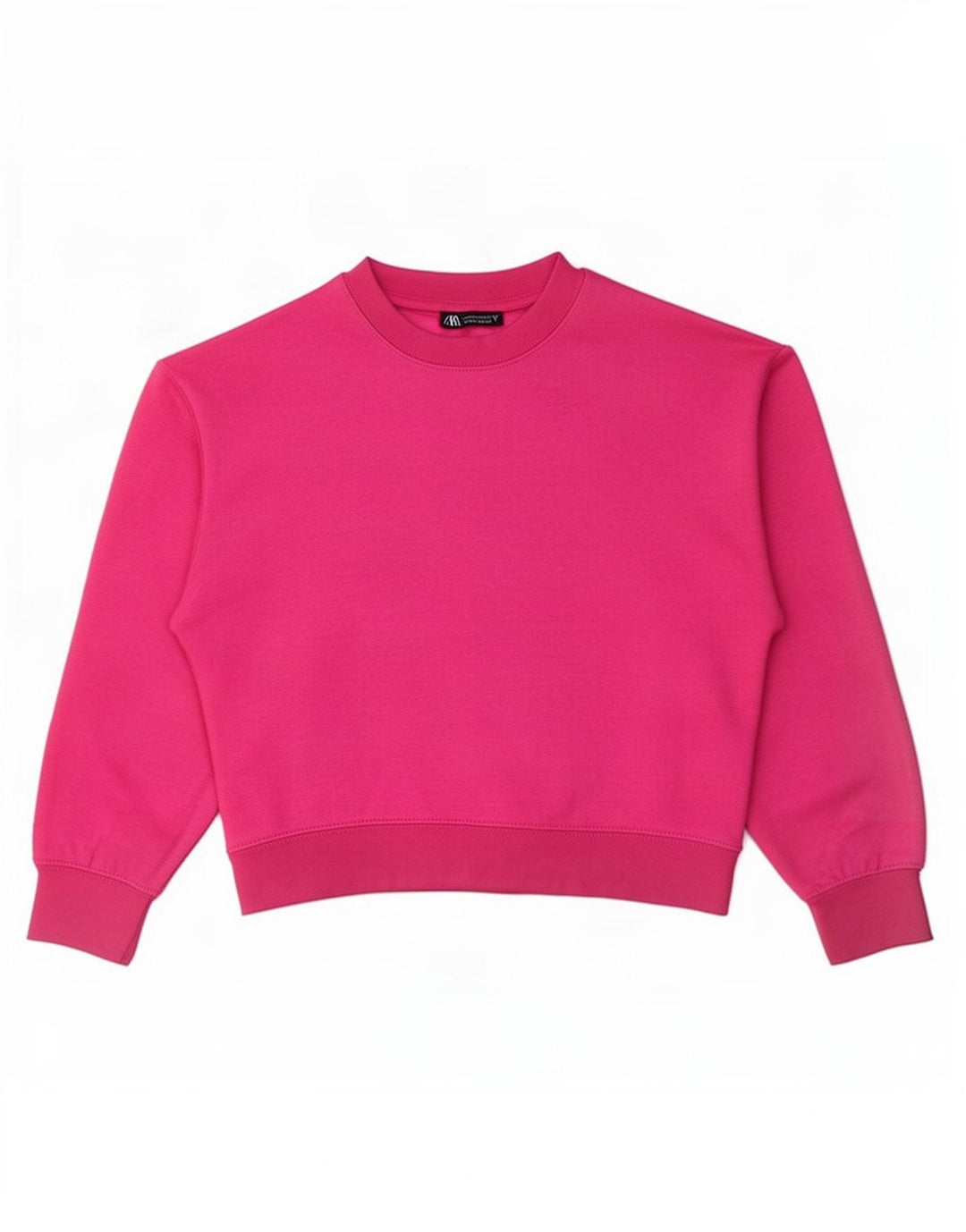 Zara Mujer Sudadera Jumper UK 44 Poliéster Rosa Medio