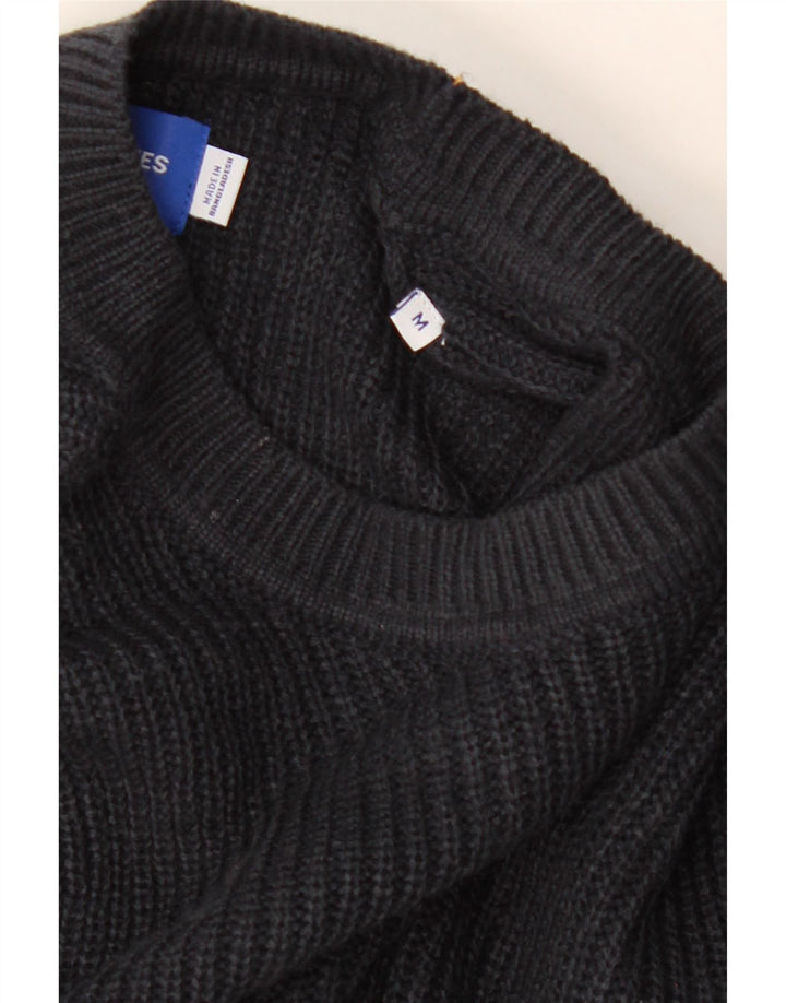 JACK & JONES Mens Crew Neck Jumper Sweater Medium Navy Blue Acrylic Vintage Jack & Jones and Second-Hand Jack & Jones from Messina Hembry 
