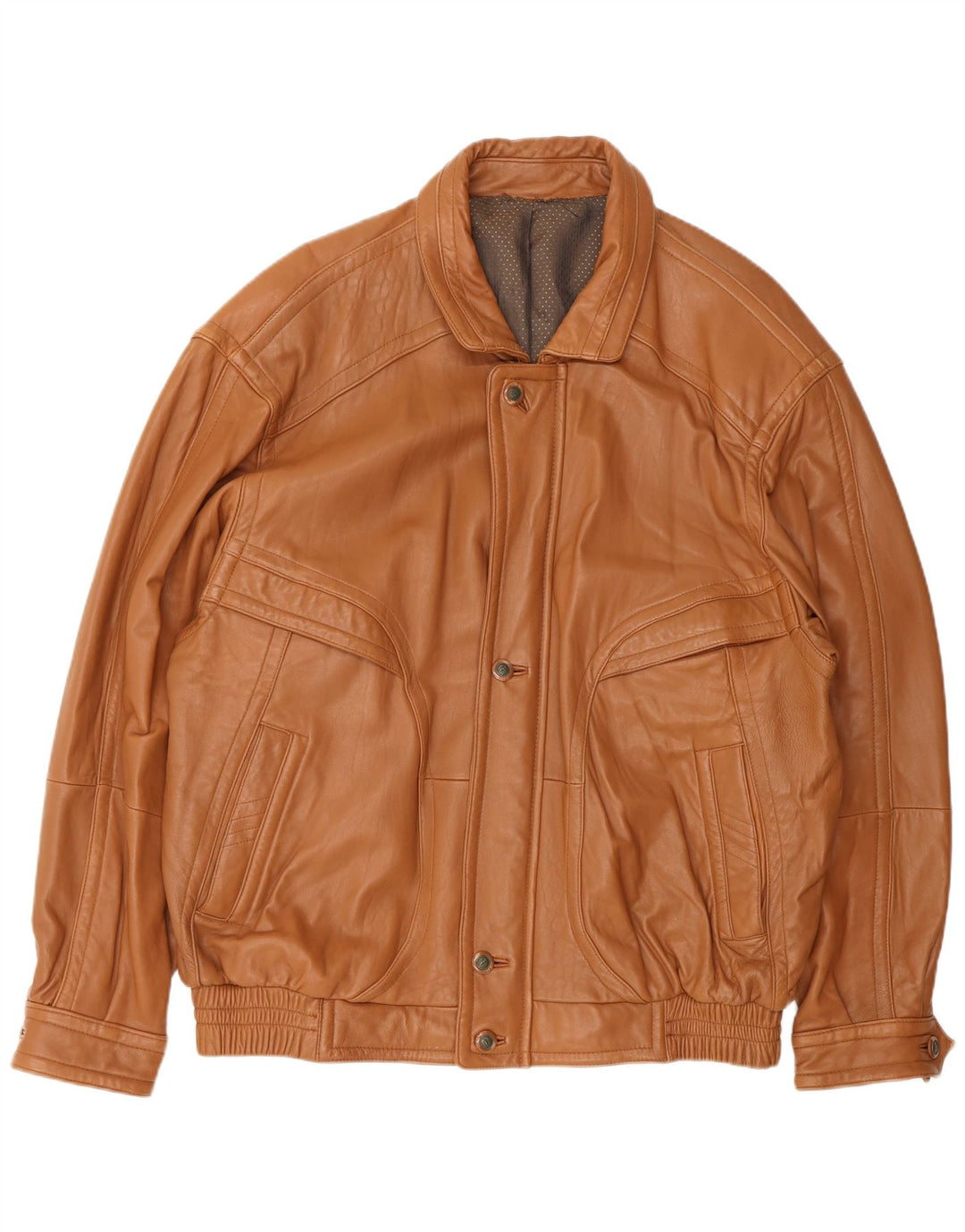 WESTBURY Chaqueta de cuero para hombre EU 58 2XL Cuero marrón