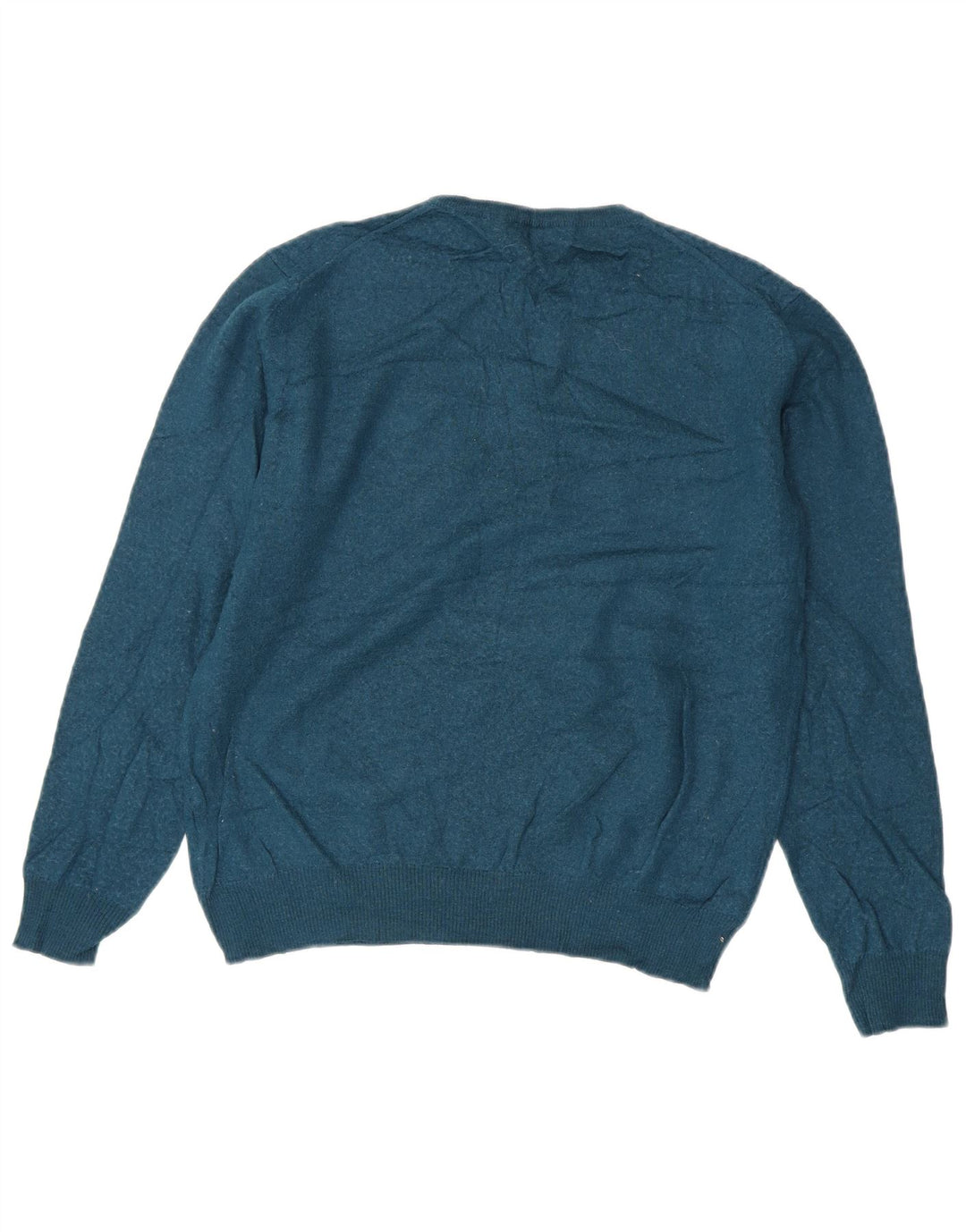 Calvin Klein Jeans Suéter de cuello redondo para mujer UK 46 Lana azul grande