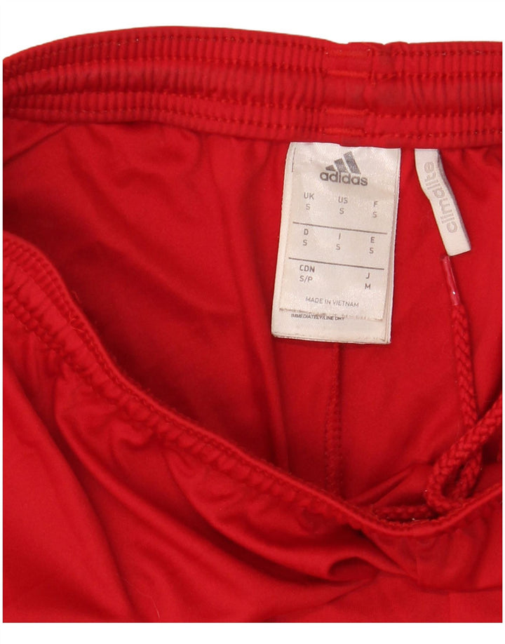 Adidas Mens Climalite Sport Shorts Pequeño Rojo Poliéster