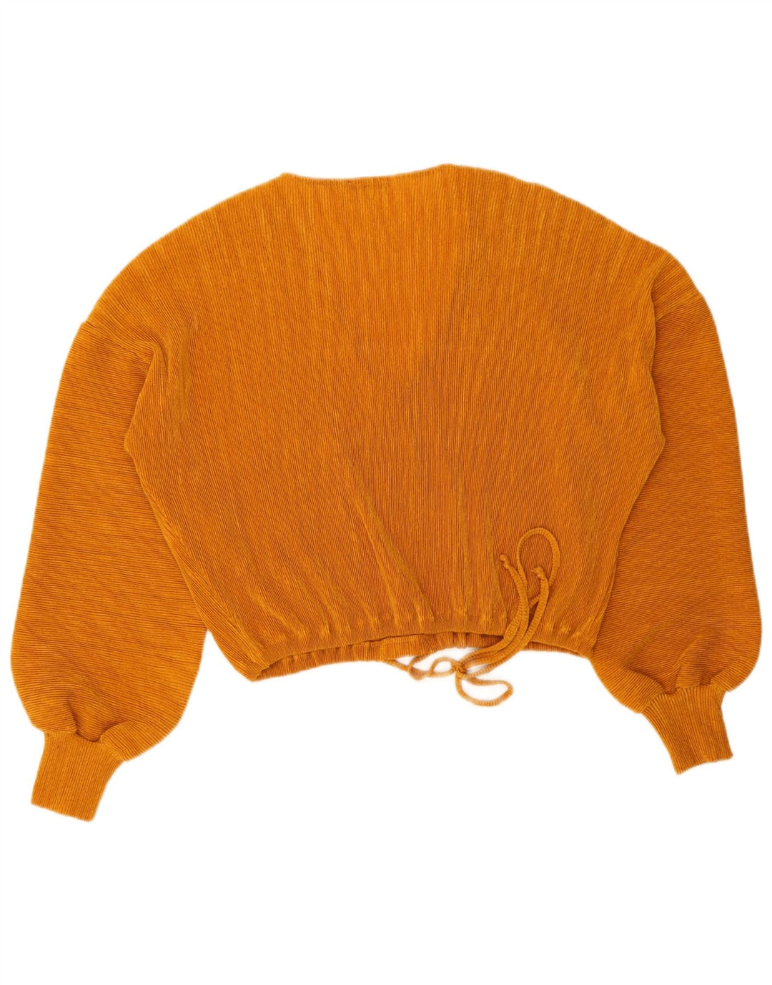 Zara Mujer Trafaluc Crop Batwing Blusa Top UK 44 Poliéster Naranja Mediano