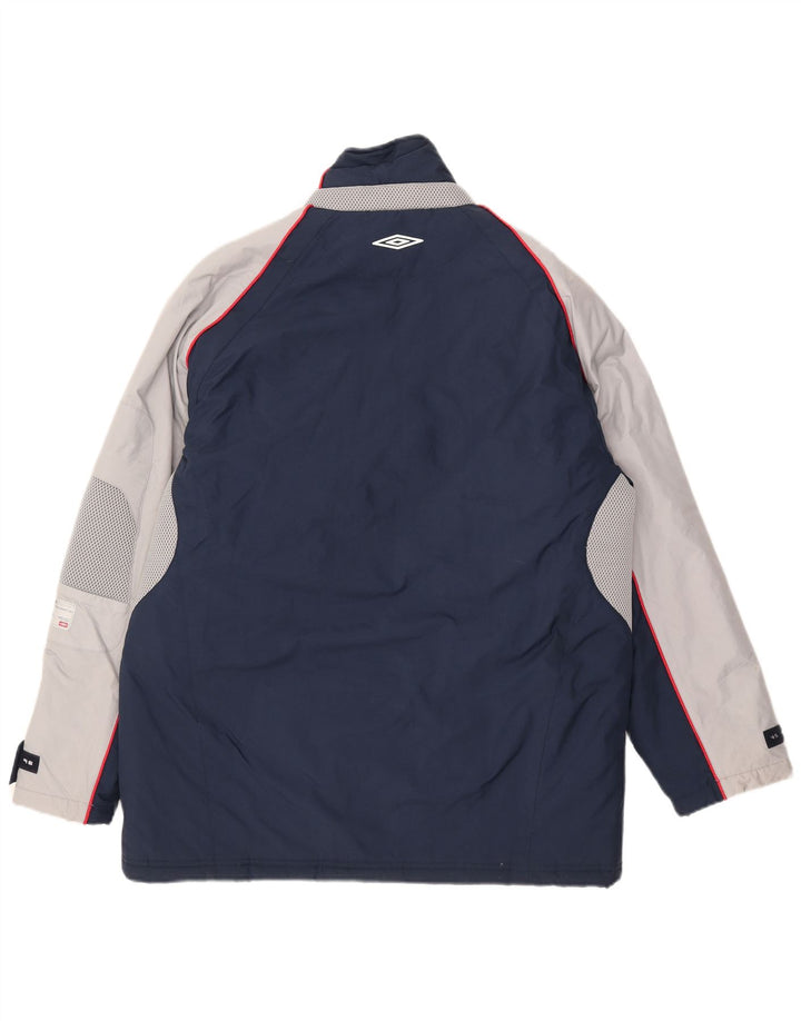 Umbro Chaqueta cortavientos para hombre UK 38/40 Medium Azul marino Colorblock Nylon