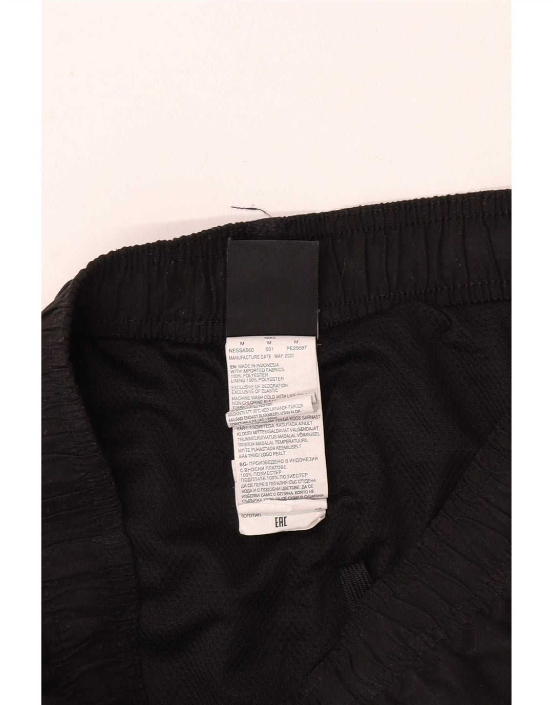 Pantalón corto deportivo Nike para hombre Poliéster negro mediano