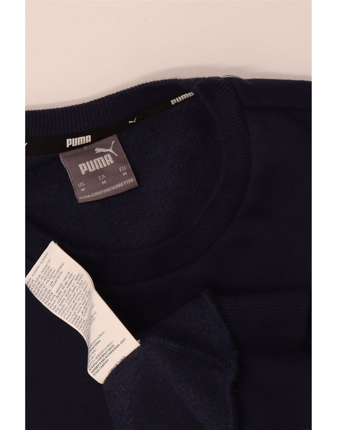 Sudadera Puma Hombre Jumper Medium Azul Marino Algodón