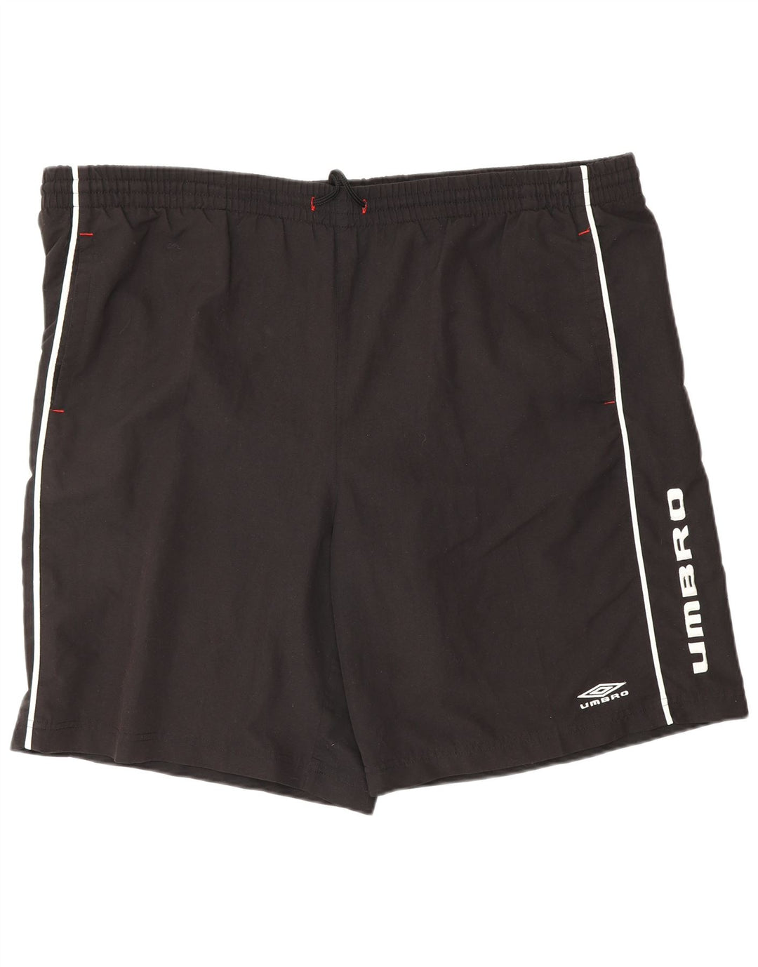 UMBRO Pantalones cortos deportivos gráficos para hombre 2XL Poliéster negro