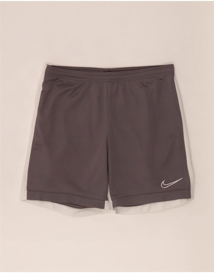 Pantalón corto deportivo Nike Dri Fit para hombre Poliéster color block gris medio