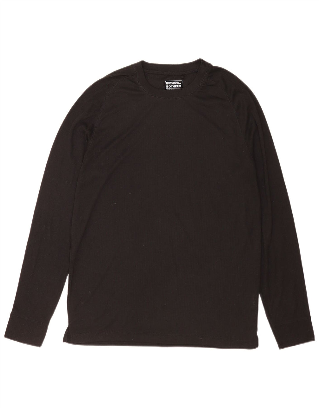 Top para hombre de manga larga de poliéster negro grande de Mountain Warehouse