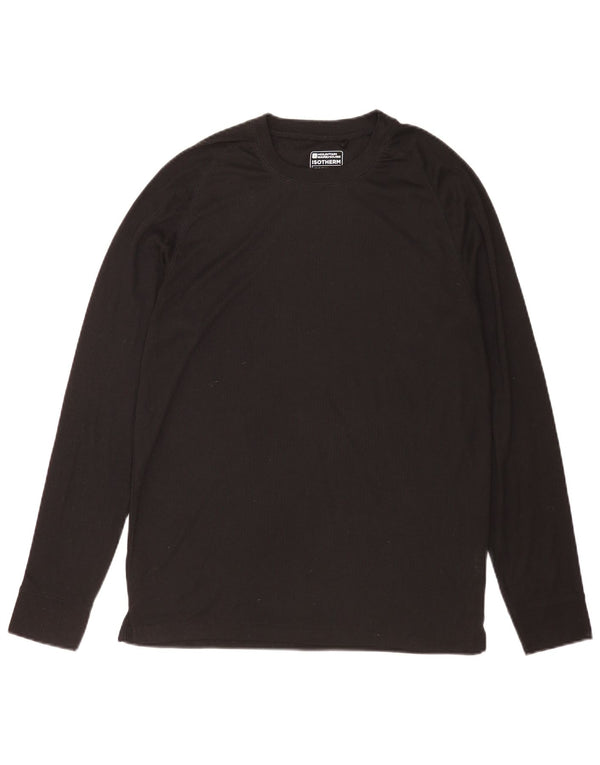 Top para hombre de manga larga de poliéster negro grande de Mountain Warehouse