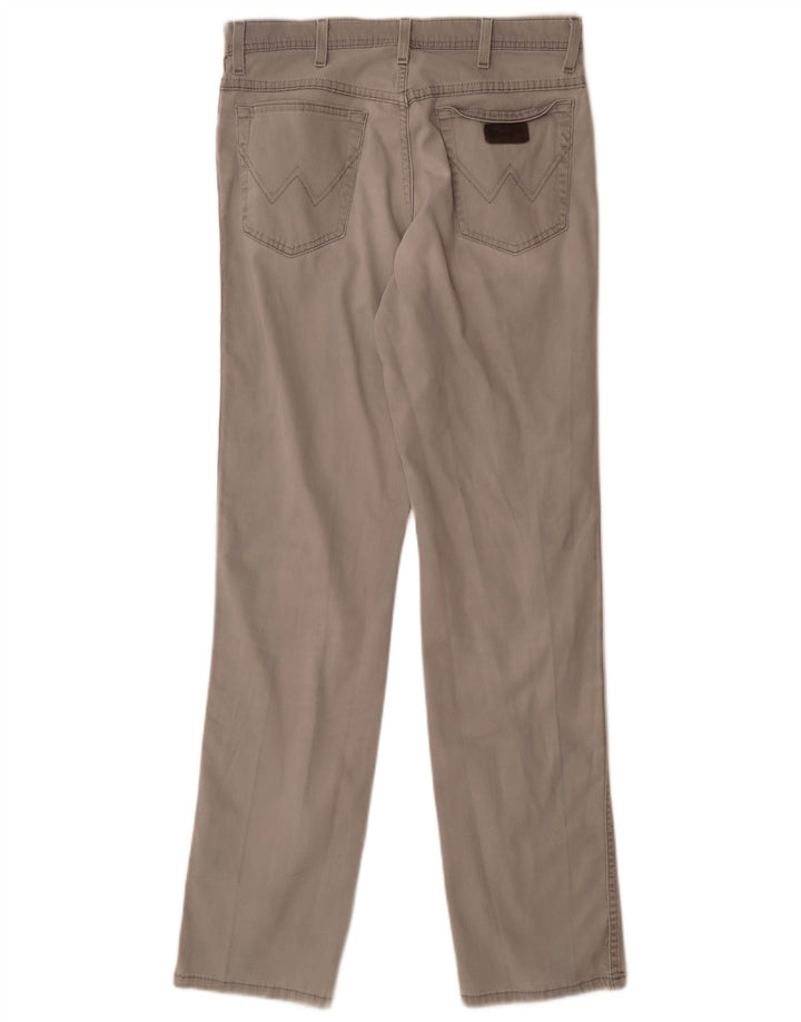 Wrangler Vaqueros rectos elásticos Texas para hombre W33 L34 Algodón gris