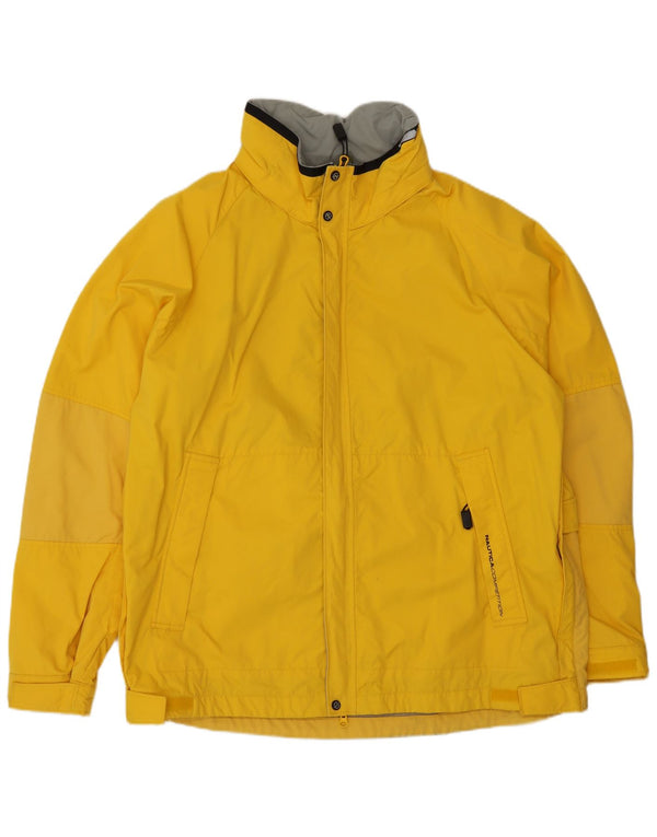 Nautica Chaqueta impermeable para hombre UK 42 XL Nylon amarillo