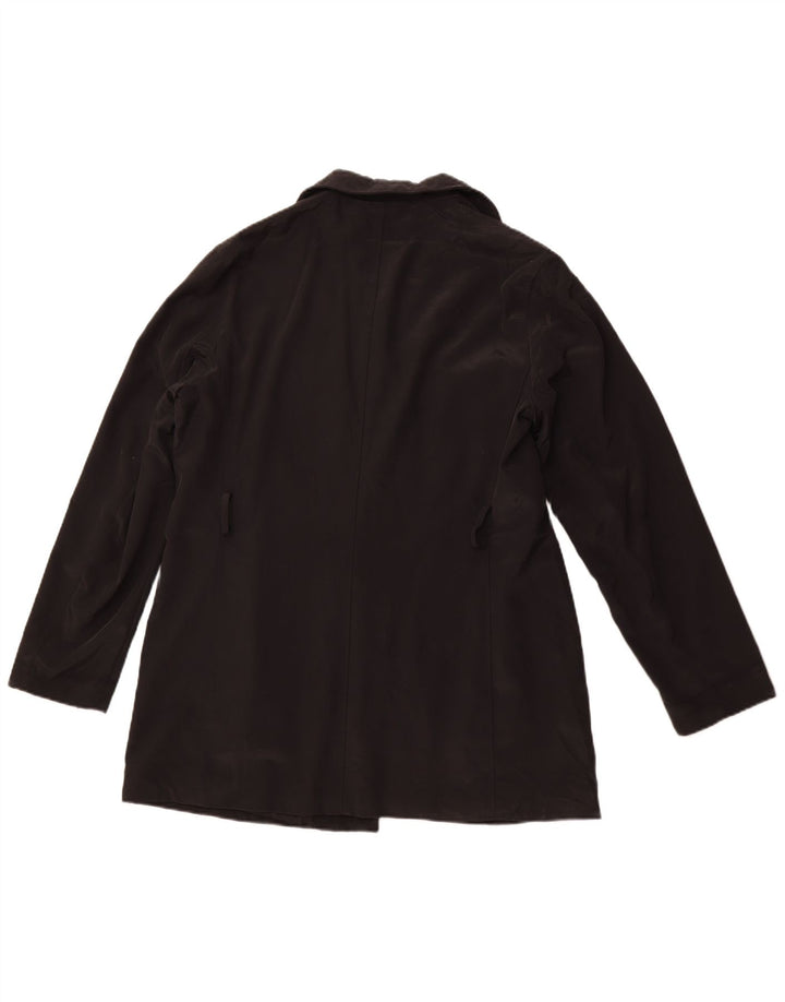 BOND STREET Chaqueta tipo blazer larga para mujer IT 48 XL Poliéster negro