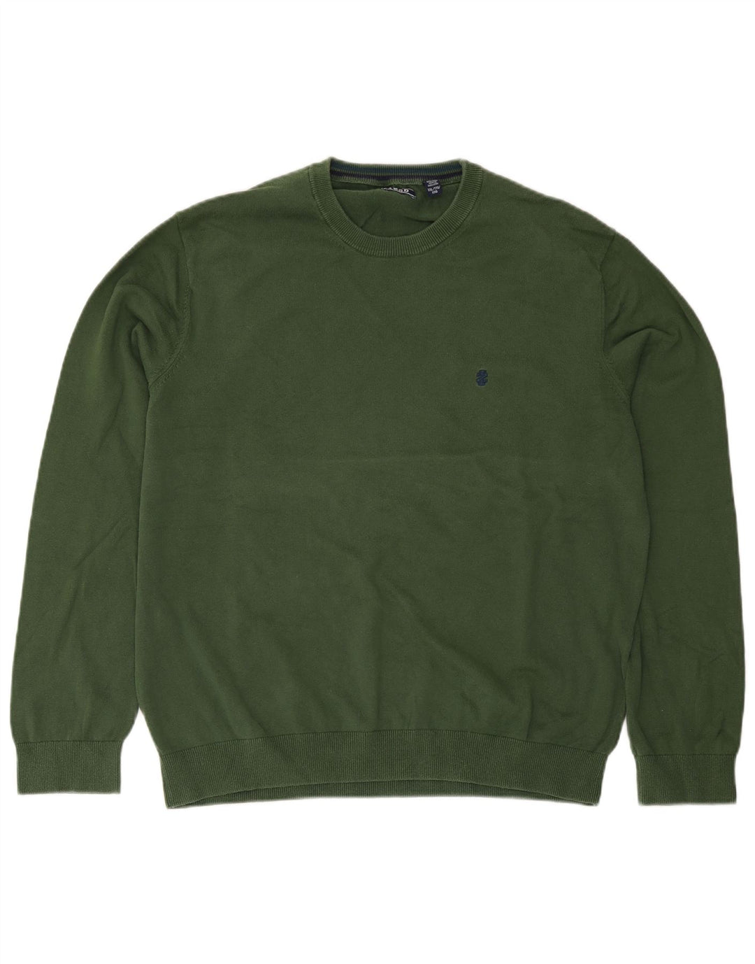 Izod - Jersey de cuello redondo para hombre, talla 2XL, color verde