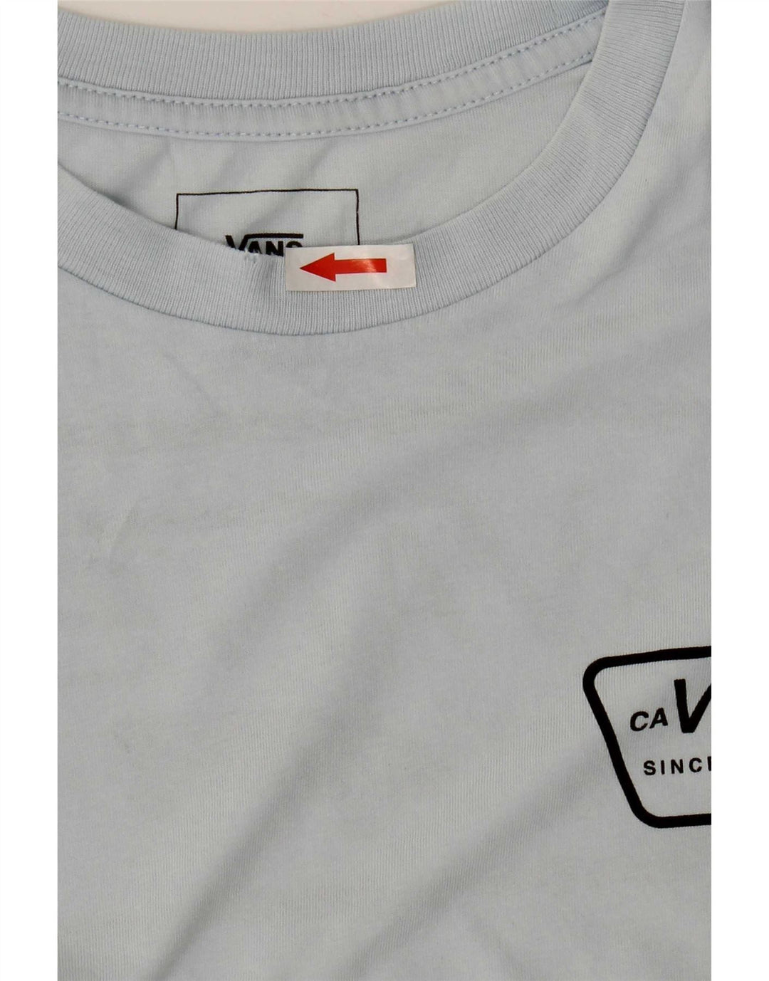 Vans Camiseta con gráfico de ajuste personalizado para hombre Top pequeño de algodón azul
