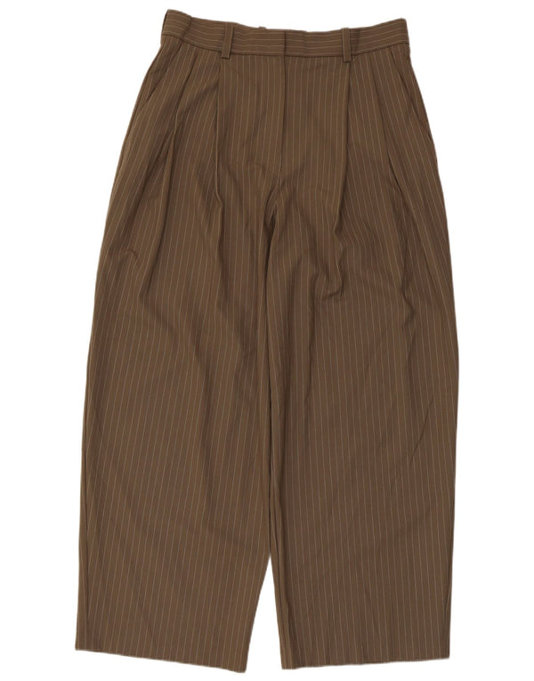 Marks & Spencer Pantalones Chinos para Mujer UK 14 Large W32 L29 Marrón Rayas