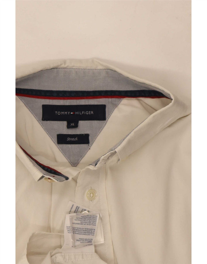 Tommy Hilfiger Camisa Hombre XL Blanco Algodón
