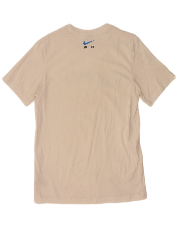 Nike Camiseta gráfica para hombre Top mediano de algodón blanco