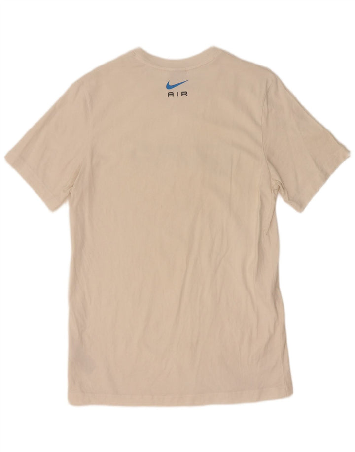 Nike Camiseta gráfica para hombre Top mediano de algodón blanco