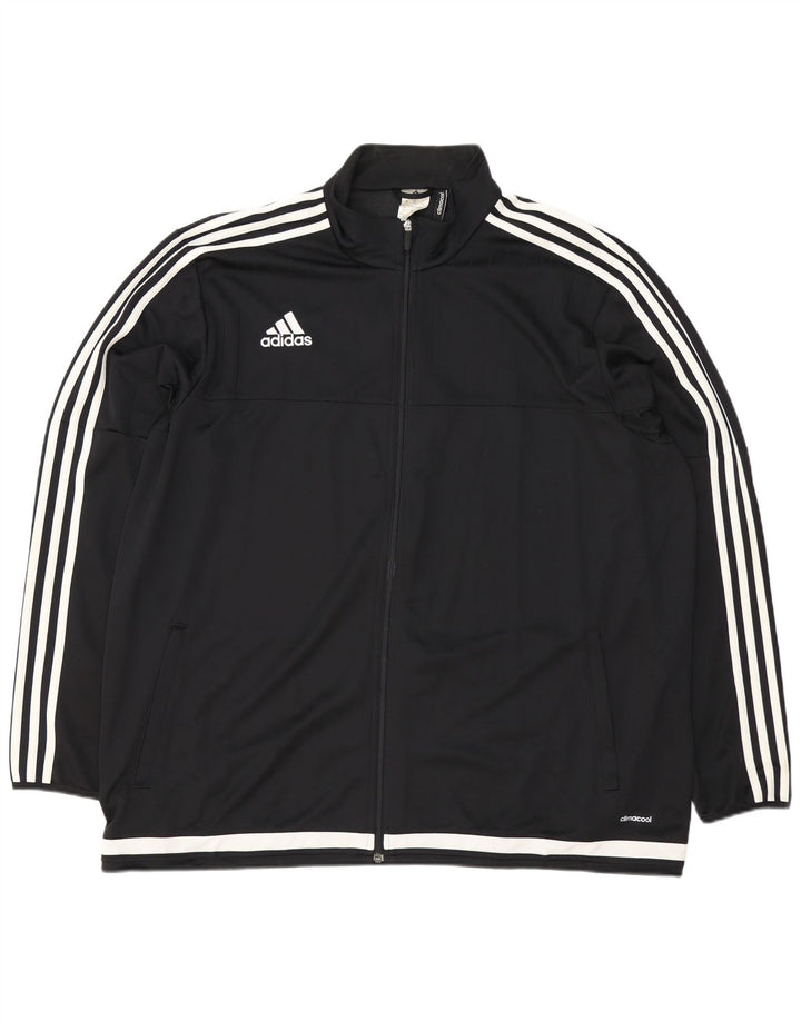 Adidas Mens Climacool Chándal Top Chaqueta 2XL Negro Poliéster