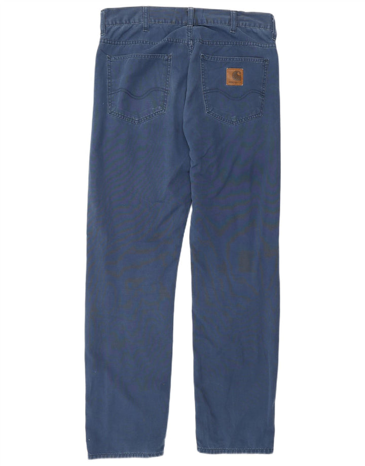 CARHARTT Pantalones informales rectos para hombre W32 L30 Azul