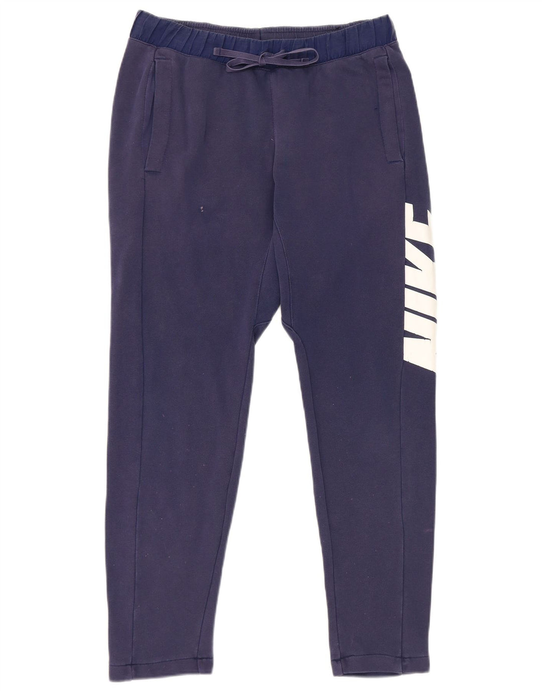 Nike - Pantalones de chándal con gráfico para hombre, talla pequeña, algodón azul marino