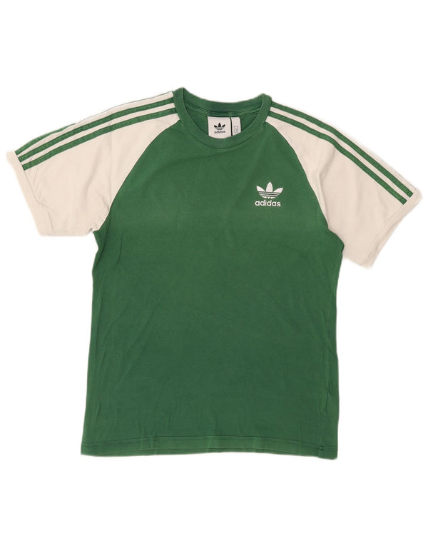 Adidas Hombre Camiseta Top Small Verde Colorblock Poliéster