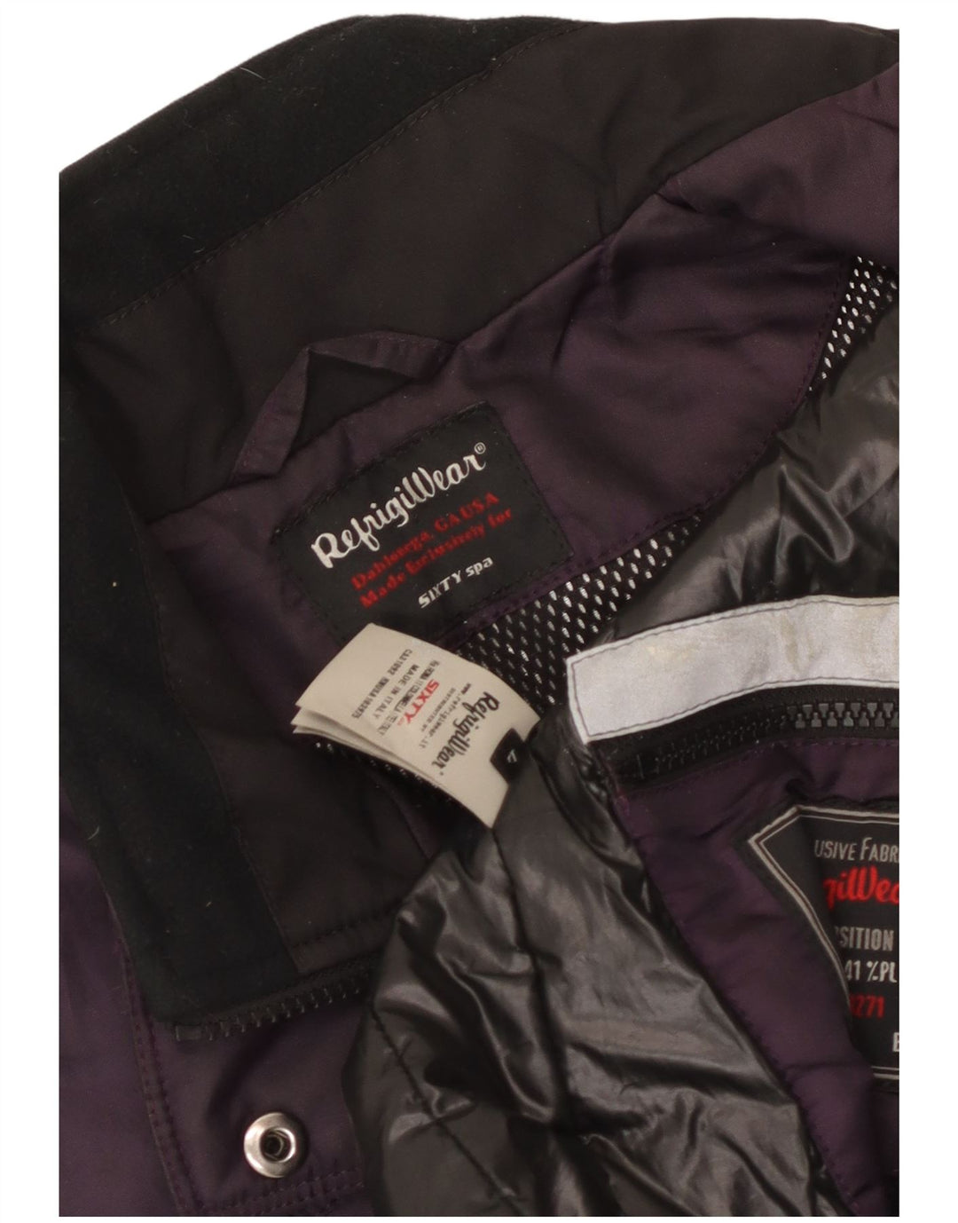 Refrigiwear Chaqueta utilitaria para mujer UK 40 Grande Poliamida morada